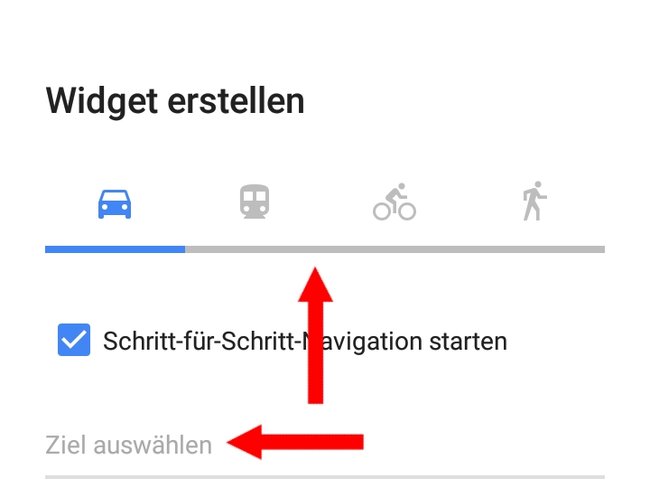 Zuhause-Verknüpfung erstellen Widget erstellen