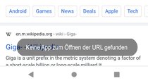 Lösung: Keine App zum Öffnen der URL gefunden (Android)