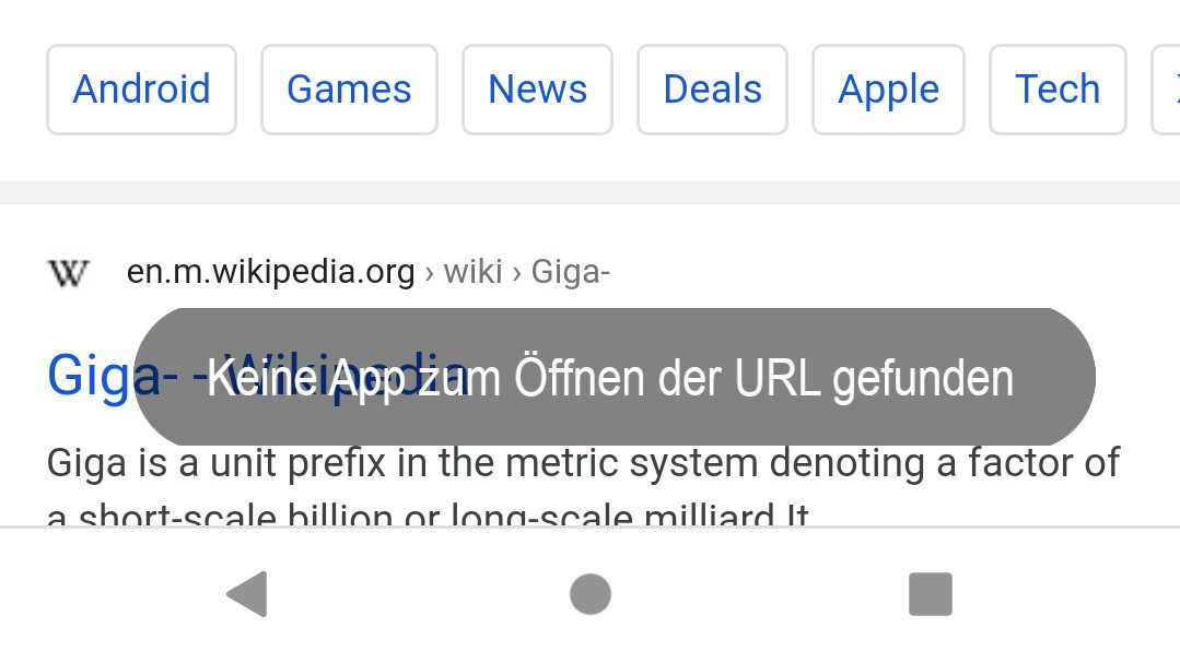 Keine App Zum öffnen Der Url Gefunden Huawei www.giga.de