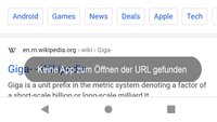 Lösung: Keine App zum Öffnen der URL gefunden (Android)