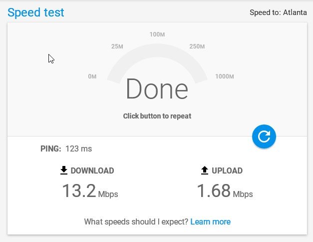 google-speedtest-ergebnis