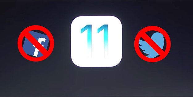 iOS 11 streicht Integration von Facebook und Twitter