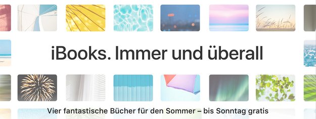 Bücher für den Sommer: Apple verschenkt vier Romane im iBookstore