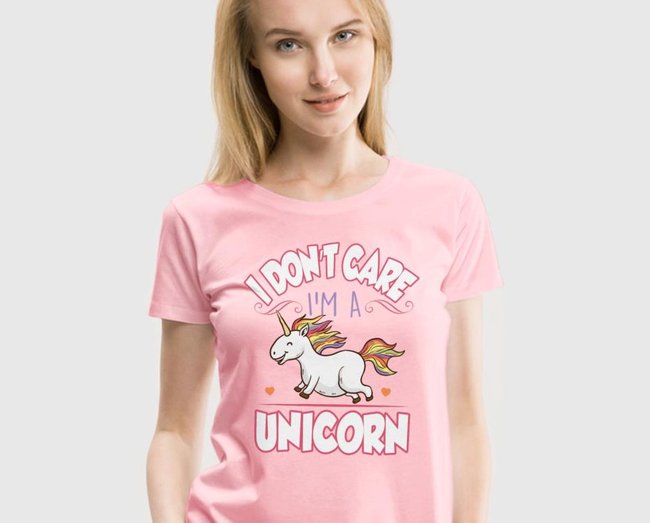 Ist mir egal, ich bin ein Einhorn. Bildquelle: spreadshirt.de