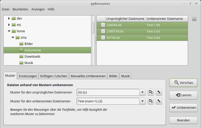So könnt ihr die Dateien mit bestimmter Struktur umbenennen