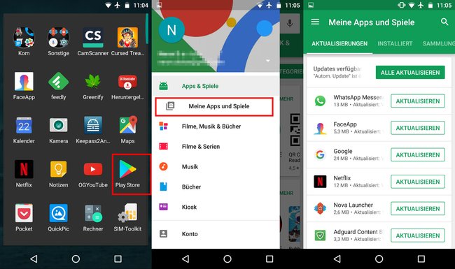 Android: So könnt ihr im Play Store eure Apps aktualisieren.
