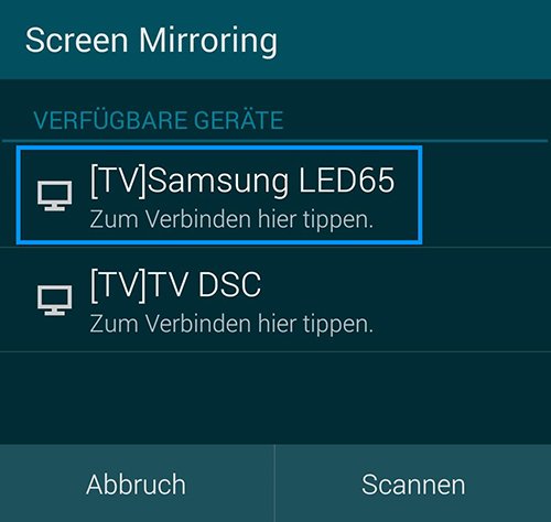 Wählt hier euren Samsung-Fernseher aus. Bildquelle: Samsung