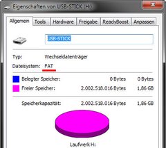 windows 10 usb stick fat16 formatieren