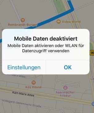 Apple Karten offline