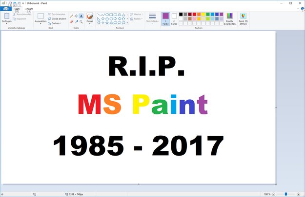 Nach 32 Jahren: Microsoft beerdigt Paint – und weitere Kult-Programme
