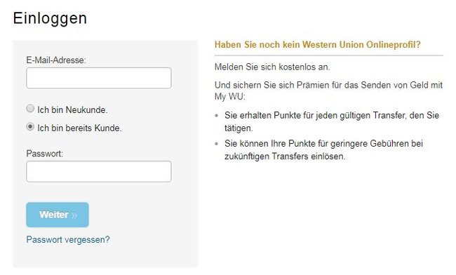 Western Union Login