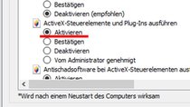 ActiveX-Steuerelement aktivieren & deaktivieren (Internet Explorer)