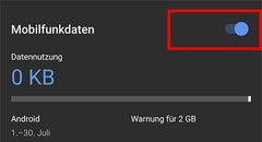 Mobile Daten aktivieren oder ausschalten (Android, iOS, Windows Phone