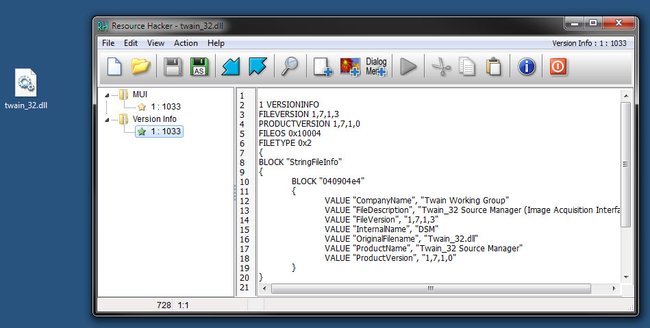 Ressource Hacker öffnet DLL-Dateien unter Windows.