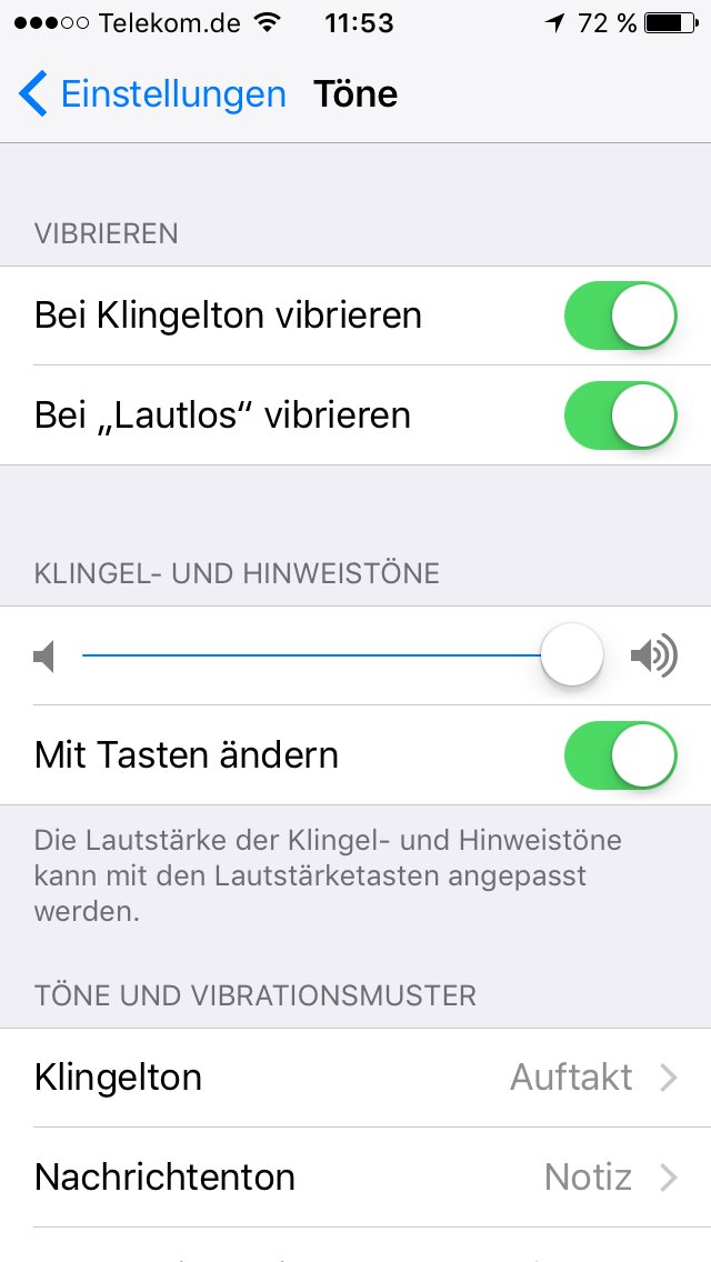 iPhone lautos ohne Schalter