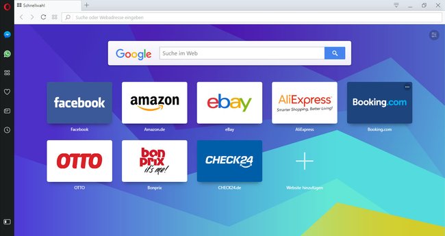 Opera integriert gängige Messenger in einer praktischen Seitenleiste. (Bildquelle: GIGA)