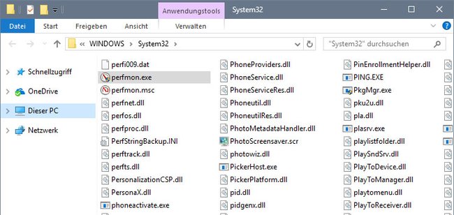 Im Ordner C:\Windows\System32 liegt die Datei perfmon.exe