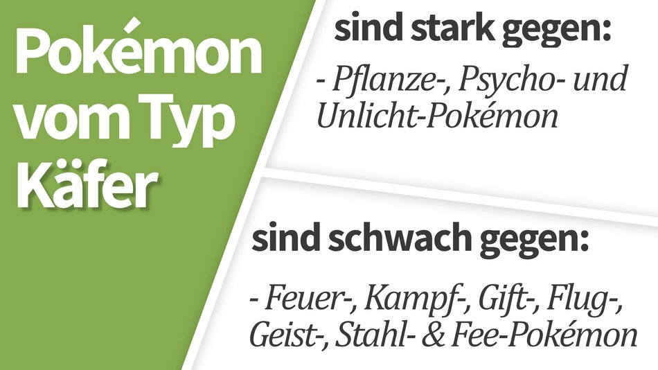 Pokémon Alle Typen mit Schwächen und Stärken (samt EffektivTabelle)
