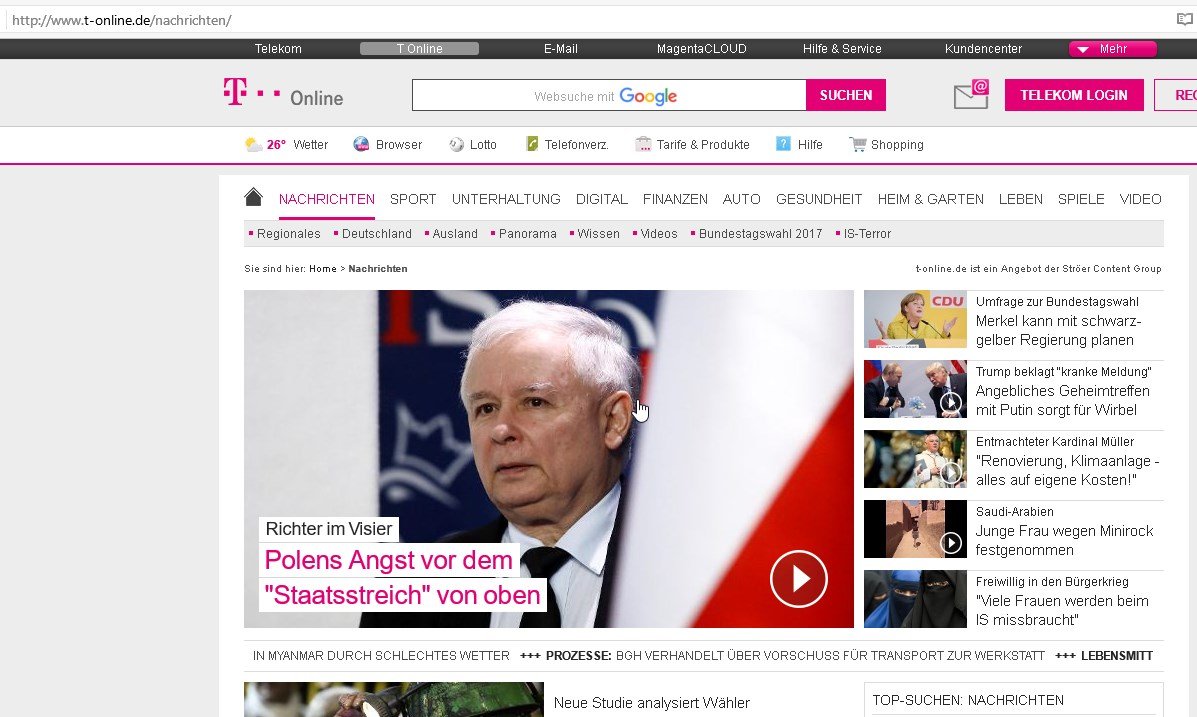 Nachrichten Service Shopping Bei T Online www.giga.de