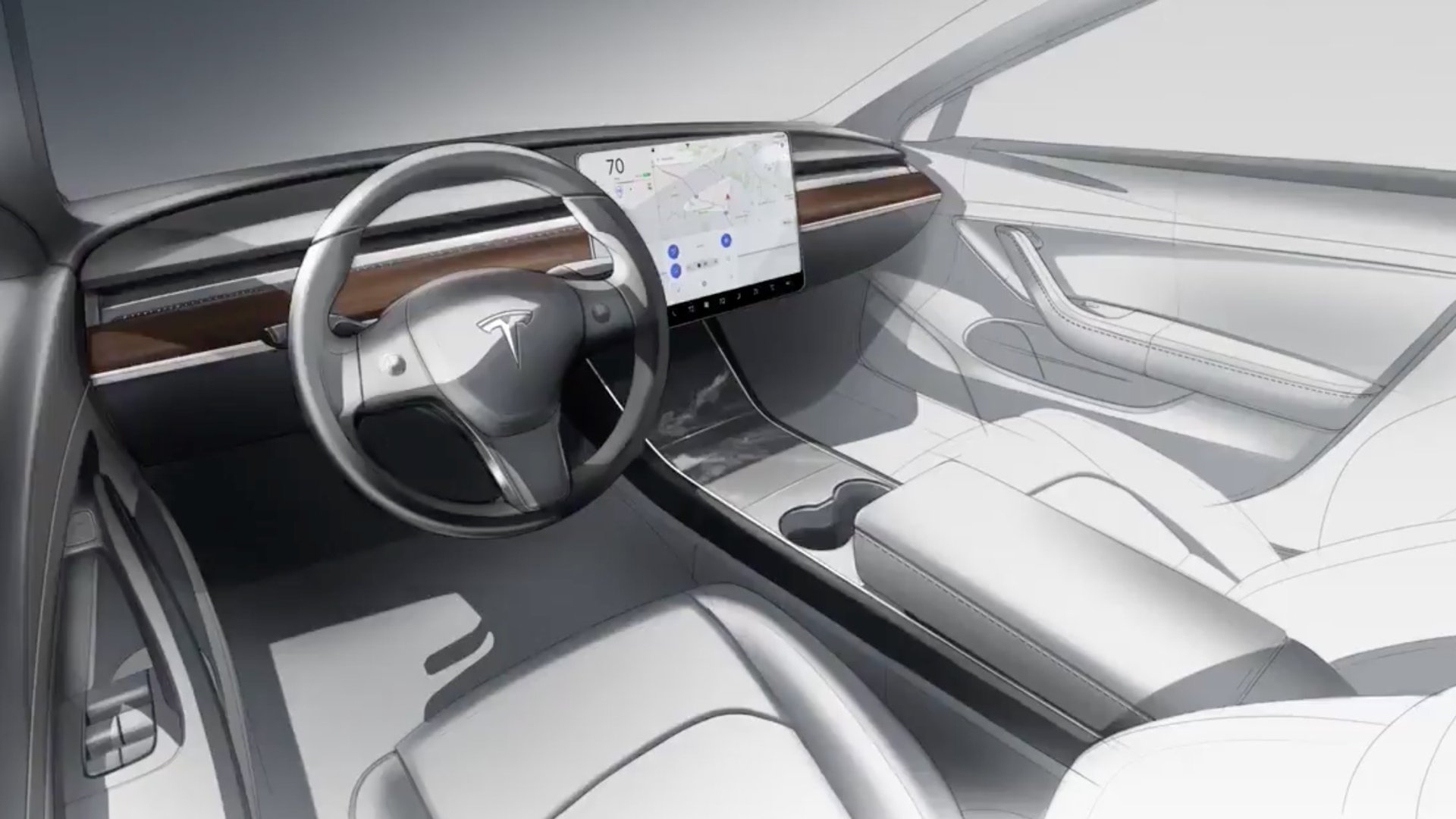 So minimalistisch ist der Innenraum des neuen Tesla Model 3, Auto und  Technik
