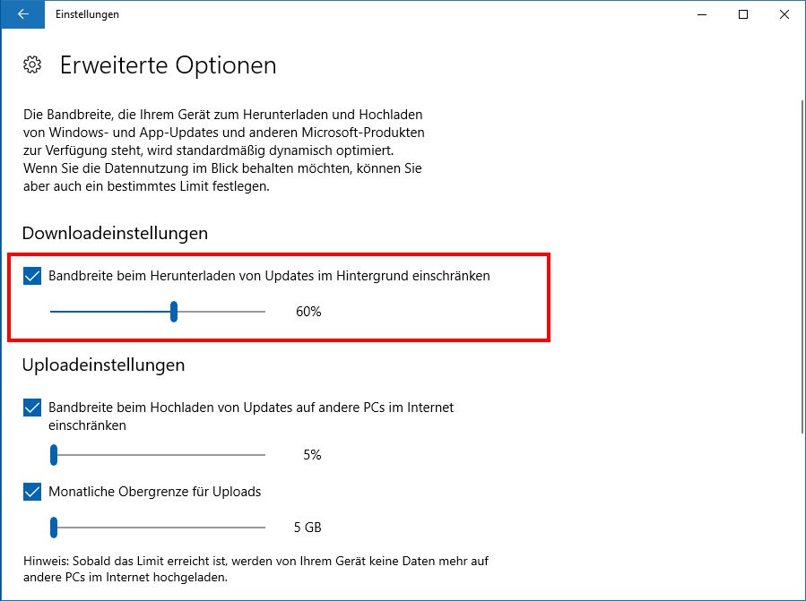 Windows 10: „Diensthost Übermittlungsoptimierung“ deaktivieren
