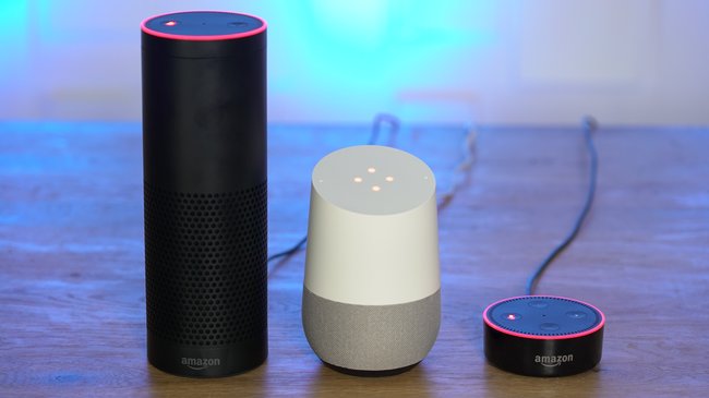 Amazon Echo, Google Home, Echo Dot