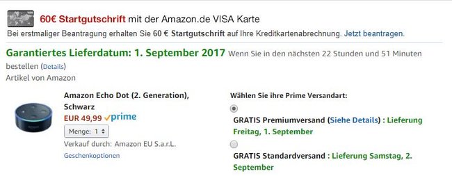 Amazon Lieferung zu spät