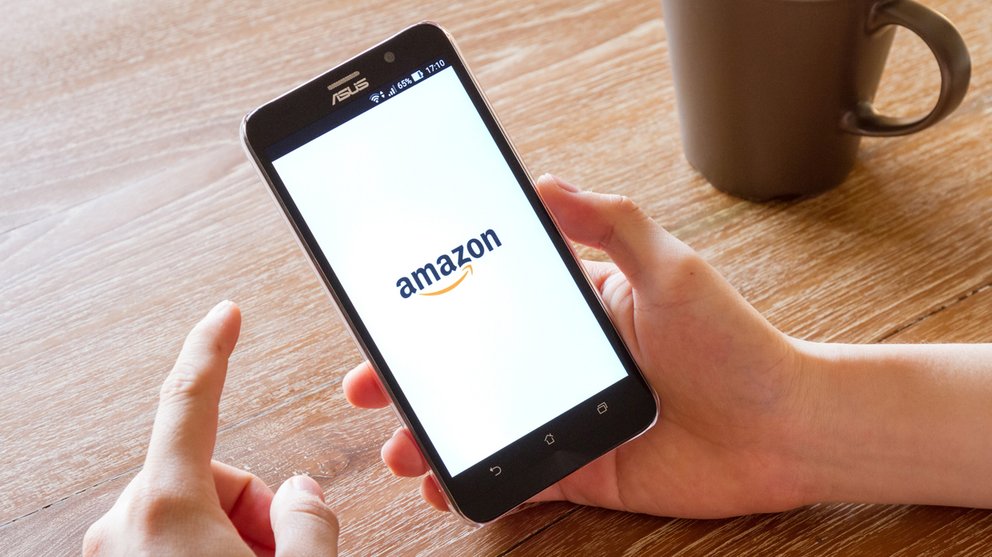 Amazon -logotyp smartphone