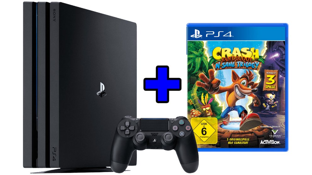PS4 Pro 1 TB mit Crash Bandicoot zum Knallerpreis