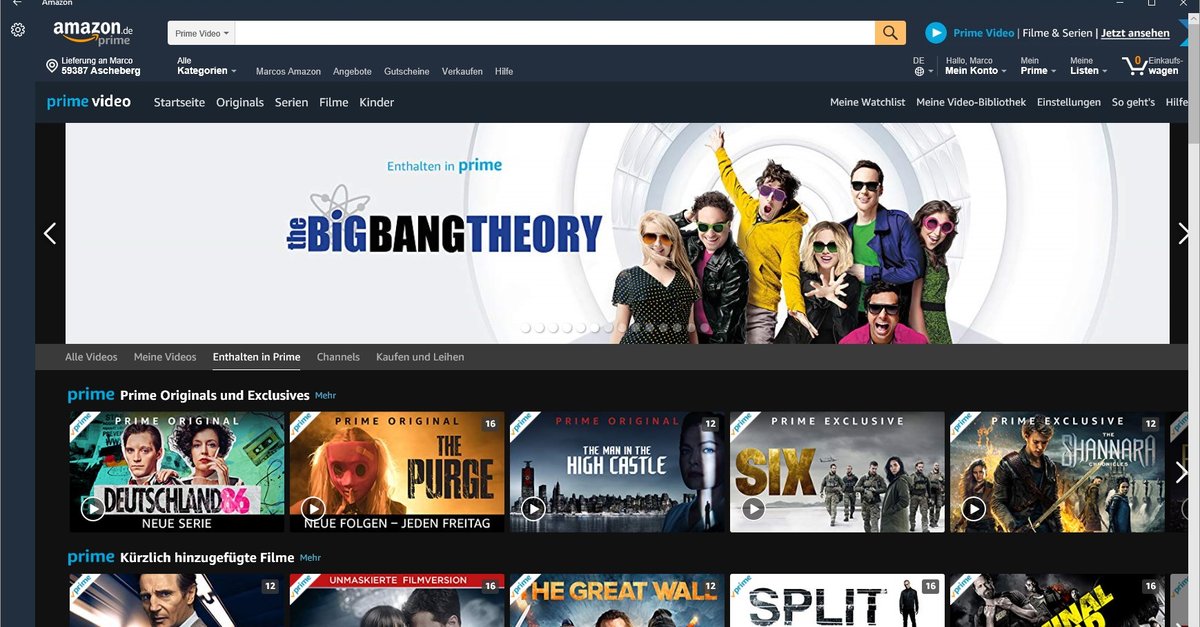 Amazon-Prime-Video-App für Windows – GIGA