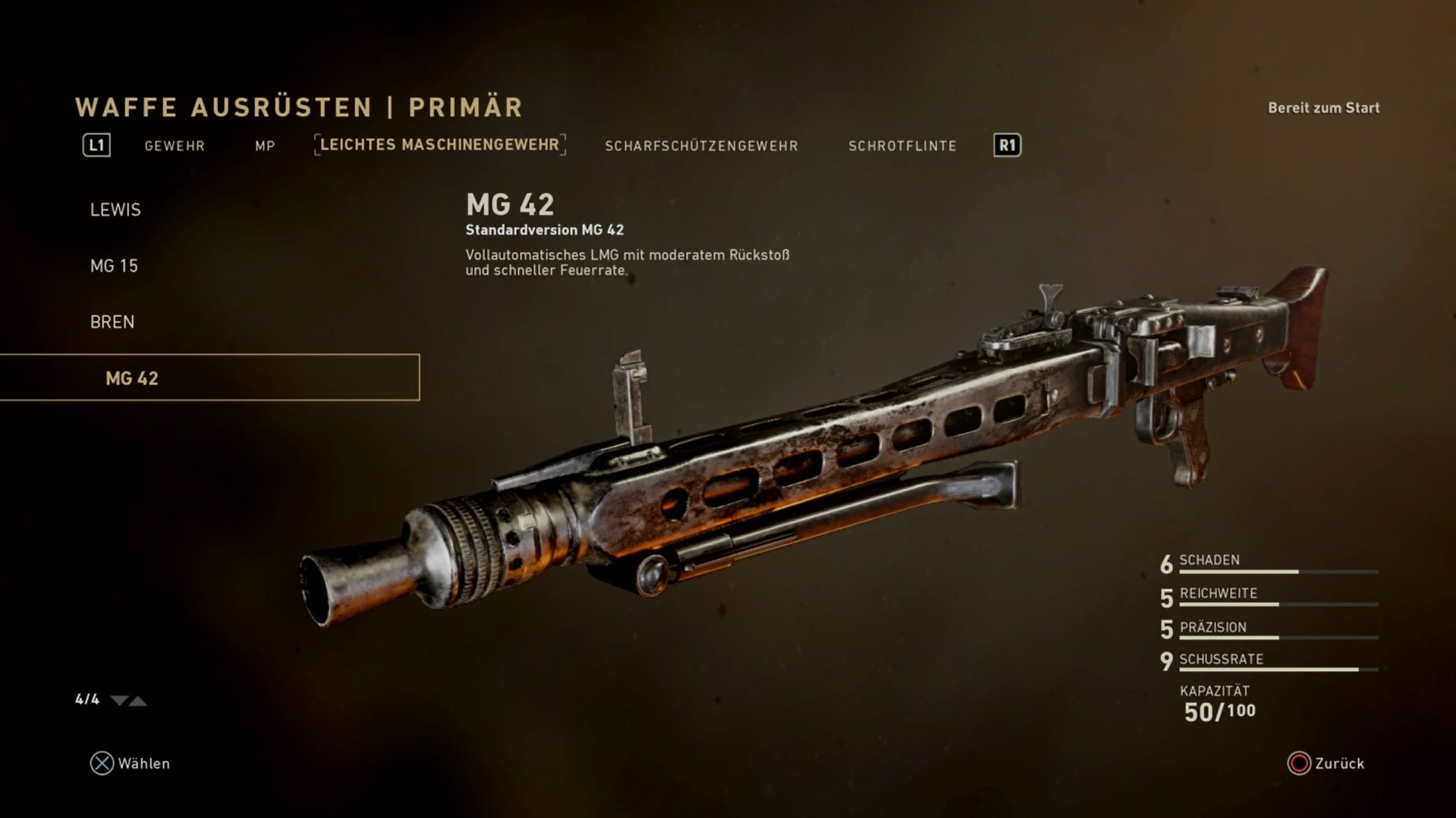 Call Of Duty Ww2 Waffen Liste Bilder Und Werte