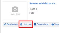 eBay-Kleinanzeige löschen – so geht's