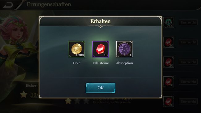 Arena of Valor Edelsteine erhalten