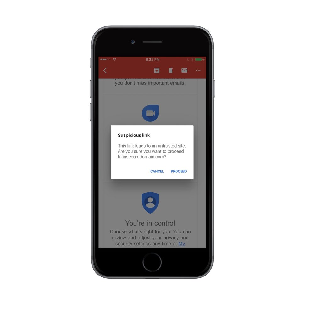 Gmail-App für iOS schützt vor Phishing-Angriffen