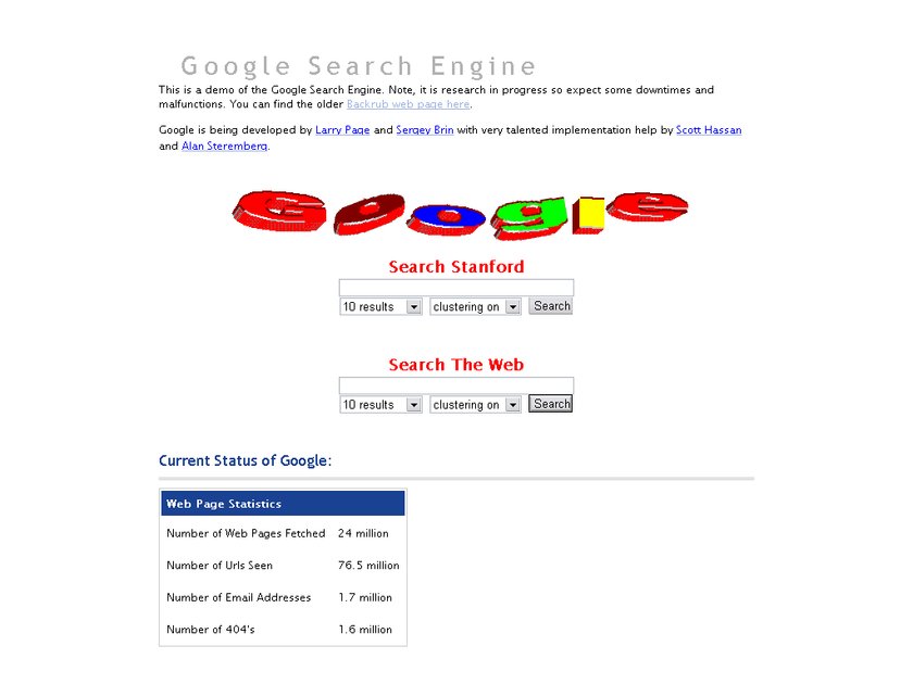 Google im Jahr 1997 (Quelle: jensminor, Flickr, CC BY-NC 2.0)