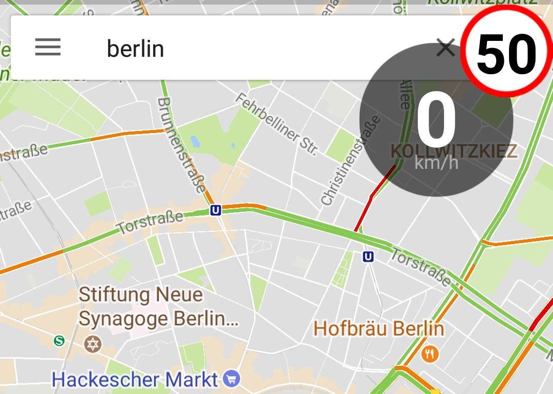 Spannende Google Maps Blitzer Bild