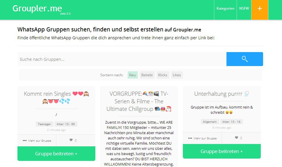 Gruppen leipzig whatsapp Whatsapp Gruppen,