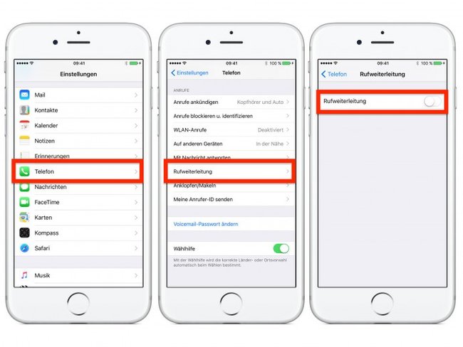 So kommt ihr auf dem iPhone zur Rufweiterleitung. Bildquelle: maclife.de