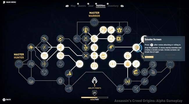 AC Origins Skill Tree