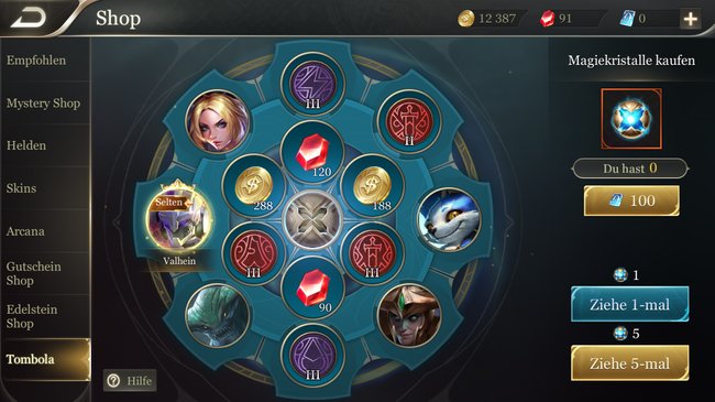 Arena of Valor Edelsteine farmen