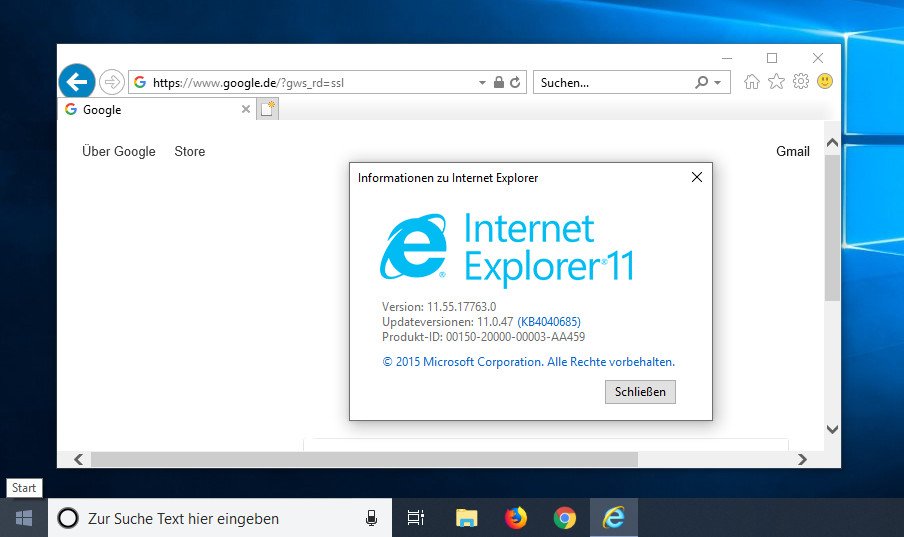 Windows 10 Internet Explorer Hier findet ihr ihn