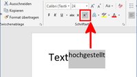 Word: Zahlen hochstellen – so geht's