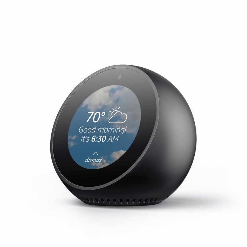 Echo Spot,Alexa,Lautsprecher,schwarz