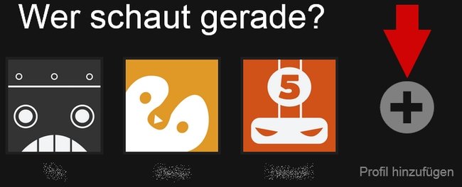 Netflix Kindersicherung Profil hinzufügen