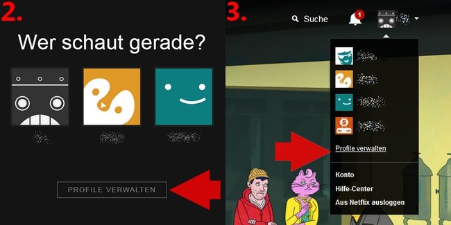 Netflix Profil löschen Profile verwalten