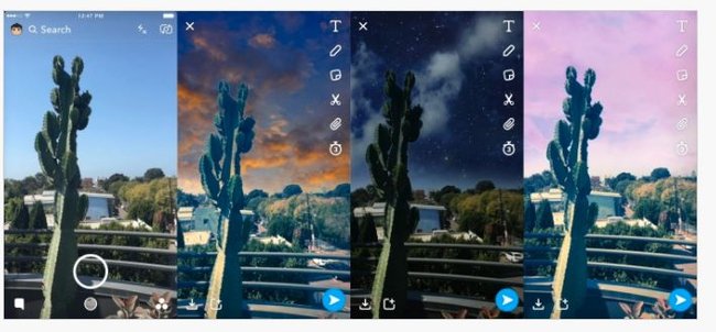 Snapchat Sky Filter