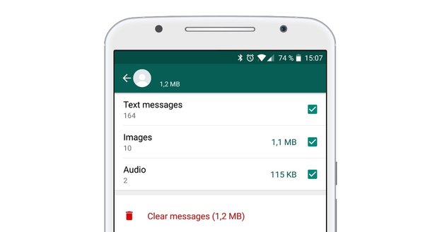 WhatsApp für Android: Mehr Speicherplatz durch neue Aufräumfunktion