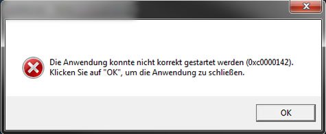 Der Windows-Fehler 0xc0000142. (Bildquelle: GIGA)