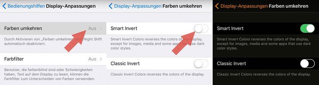 iOS 11 Dark-Mode Smart-Invert aktivieren 02