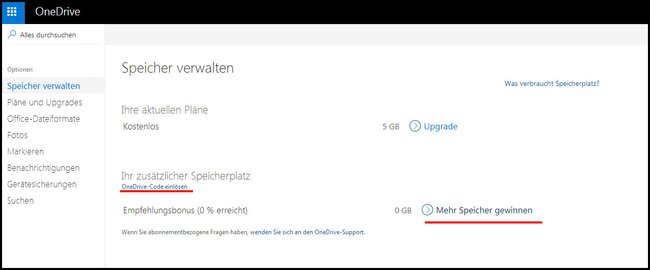 Hier erweitert ihr euren OneDrive-Speicher kostenlos